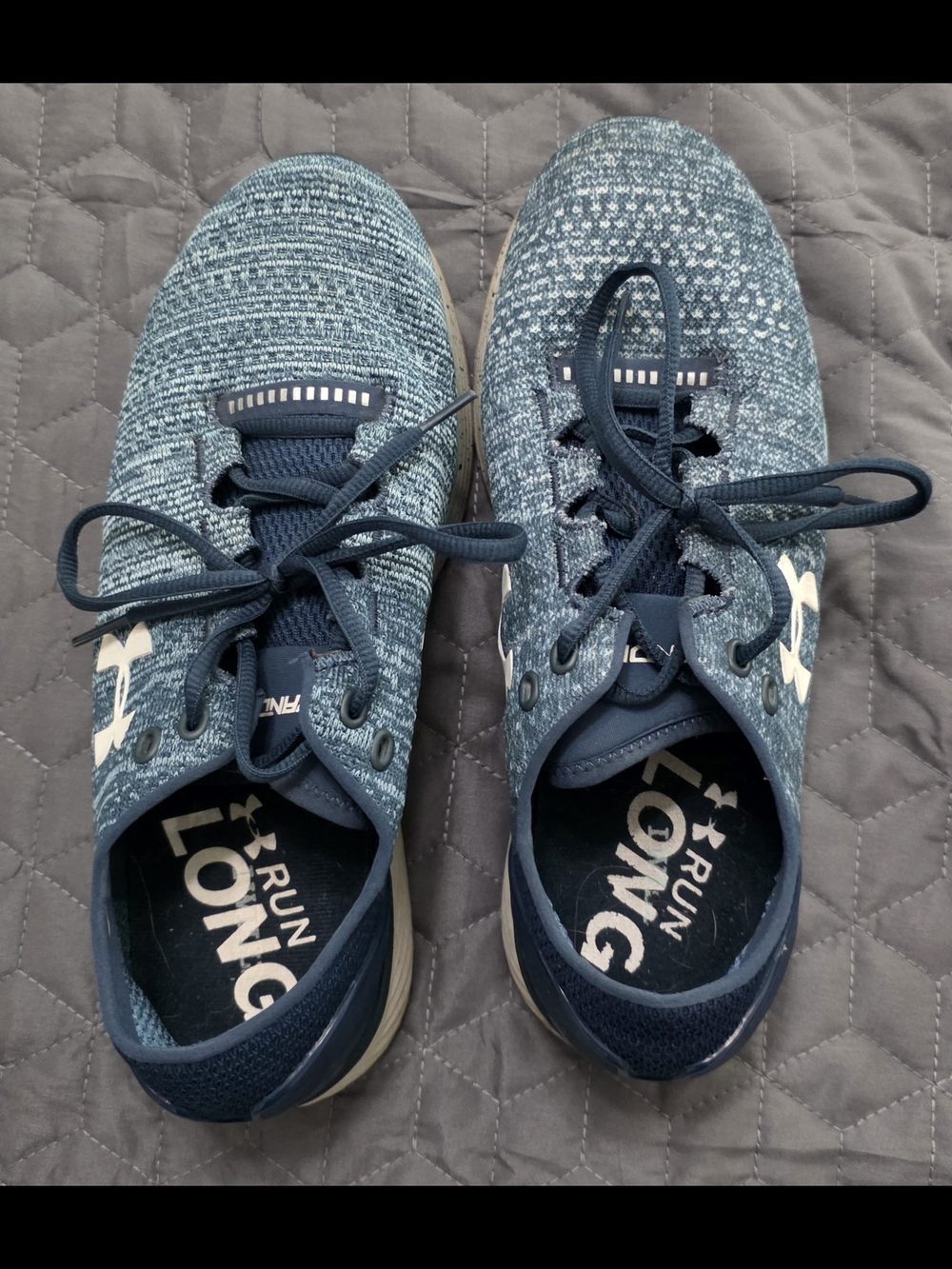 Under Armour Women's Blue Knit Running Shoes